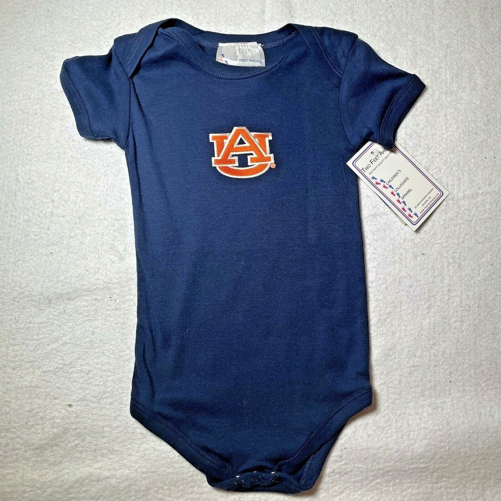 Auburn Tigers War Eagle Embroidered Logo 18M Baby Bodysuit Creeper Two Feet AU